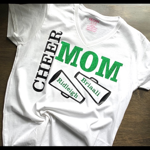 CUSTOM MADE CHEER MOM SHIRTS - Picture 1 of 1
